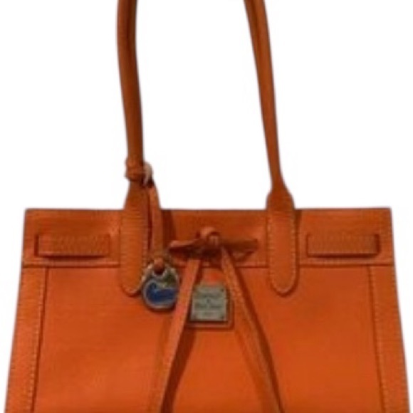 Dooney & Bourke Handbags - Dooney & Bourke Orange Structured Shoulder Bag